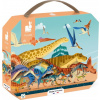 JANOD Panoramatické puzzle v kufríku Dinosaury 100 dielikov