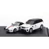 Oxford-models Jaguar Set Jaguar Land Rover Experience 2x F-type Spider + Range Rover Sport 1:76 Biela