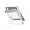 VELUX Slovensko, spol. s r.o. Sada roleta DKL + vonkajšia markíza MHL, Vyberte rozmer PK10 94x160 cm, Vyberte odtieň Štandard látka 1085 - strieborné lišty
