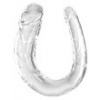 Dvojité realistické dildo King Cock Clear Medium Double Trouble 13