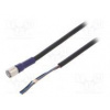 Připojovací kabel M8 PIN 3 přímý 5m zástrčka 0,5A -10÷65°C