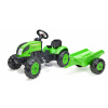 FALK Country Farmer Šlapací Traktor s Přívěsem Zelený 2-5 let