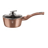 Hrniec s mramorovým povrchom a pokrievkou 16 cm Rose Gold Metallic Line Berlinger Haus BH 1524N Berlinger Haus