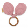 NEW BABY Hryzátko pre deti ušká New Baby Ears Pink