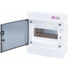 ECM8PT bytová rozvodnica 1x8 modul podomietková priehľadné dvierka IP40 001101010 ETI