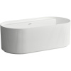 LAUFEN Sonar voľne stojaca vaňa z materiálu Marbond, odtok v strede, 1600 x 815 x 535 mm, biela s reliéfom, H2213420000001