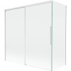 Mexen Rox dvojkrídlová posuvná sprchová zástena 160 + 75 x 150 cm, priehľadná, biela - 8C9-160-075-20-00