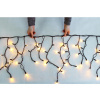 JADA light Svetelné cencúle, čierny kábel 4,5x0,5m, teplá biela 230V