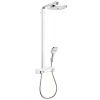 Hansgrohe 27126400 Raindance Select sprch.stĺp Select E300 2jet,termostat,chróm/biela HG 27126400
