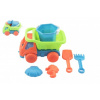 Teddies Auto na piesok s doplnkami plast 16cm 2 farby v sieťke