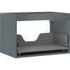 Mexen Box-A korpus skrinky pod umývadlo 70 cm, 1 zásuvka, grafit matný - 91AX0-0700-470-1-66