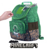 Pixie Crew Minecraft školní aktovka s malým panelem zeleno-hnědá