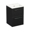 Kúpeľňová skrinka s umývadlom Intedoor TRENTA 40 cm čierna matná TRE MINI 40 2Z B A9276