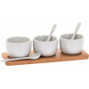 Excellent Servírovacie misky sa lyžičkami porcelán bambus KO-795880010