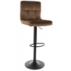 Signal Meble Barová stolička C105 Velvet tmavobéžová