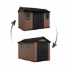 Veľký záhradný domček na náradie Keter NEWTON PLUS, Hnedá záhradná búda na náradie