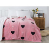 XPOSE® Mikroplyšová deka LOVE s baránkom 140x200 cm, Mikroplyš s baránkom