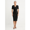 Šaty Marciano Guess DALIA čierna farba, midi, priliehavé, 5BGK16 7046A 5BGK16.7046A 40