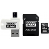 Goodram All-In-ONe, 64GB, multipack, M1A4-0640R12, UHS-I U1 (Class 10), s čítačkou a adaptérom