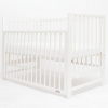 NEW BABY Detská postieľka BASIC so sťahovacou bočnicou biela 125x65x87 biela