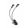 K&M 85640 Music stand light Mighty Bright Double Flex black