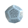 Q Workshop Viridian Jumbo Dice Weather Generator Die D12 Blue