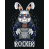 ZUTY Maľovanie podľa čísel KRÁLIK ROCKER Rámovanie vypnuté plátno na rám Rozmer 80x100 cm