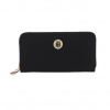 Peňaženka - Čierna syntetická peňaženka Tommy Hilfiger POPPY ST LARGE ZA WALLET - Dámsky produkt (-30% Tommy Hilfiger Poppy Wallet AW0AW10263)