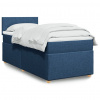 Box spring postel s matrací modrá 90x190 cm textil 3288834