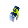 KENNY KENNY Detské cyklistické rukavice TRACK KID NAVY NEON 4