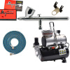 Airbrush set:Kompresor AS-189 a pištoľ Iwata Revolution HP-CR3 +hadica +stojan (Airbrush Iwata Revolution HP-CR3 0,3mm + Kompresor + Hadica 1,8 m + stojan)