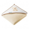 Akuku osuška 100x100 bežová s medvedíkom