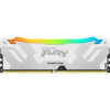 Kingston FURY Renegade DDR5 16GB /6400MHz/CL32/1x16GB/RGB/White KF564C32RWA-16
