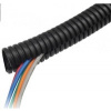 Chránička na kabel (husí krk) 25mm s podélným řezem, balení 100m