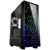Sharkoon RGB LIT 100 midi tower PC skrinka čierna; 4044951028153
