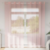 vidaXL Voálové závesy s priechodkami 2 ks Ružové 140x225 cm - Ružová - 252129-267757