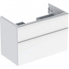 Geberit iCon - Umývadlová skrinka, 888x615x476 mm, 2 zásuvky, lesklá biela 502.305.01.2