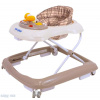 Baby Mix Detské chodítko béžové so silikónovými kolieskami