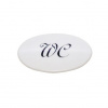 Znak WC biely Elegant