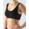 GINA dámské top podprsenkový se širokými ramínky, bez kostice, bezešvé, jednobarevné Bamboo PureLine 07011P - černá XL/XXL, vel. XL/XXL, černá