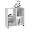 Regál na kolieskach Sprint, biely