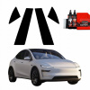 4v1 Čierna fólia na stĺpiky pre Tesla Model Y Juniper (2024-2025)