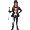 KOSTÝM DETSKÝ ELEGANTNÝ SKELETOR SKELET KOSTÝM HALLOWEEN 128