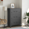 Vidaxl Industriálna kancelárska skriňa, antracitová, 75 x 40 x 115 cm, kovová