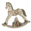 Clayre & Eef Béžová antik dekorácia hojdací koník Rocking Horse - 29*6*27 cm - Clayre & Eef