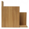 ferm LIVING Police STAGGER 30 x 30 cm, hnedá, drevo