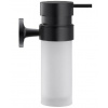 Duravit Starck T - Dávkovač mydla s držiakom, čierna mat/mliečne sklo 0099354600