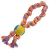 Přetahovadlo DOG FANTASY barevné + tenisák vzor 2, 2 knoty - 32 cm 1 ks