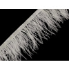 Prámik - marabu perie 5-10 cm Off White 1m