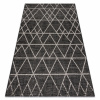Eoshop KOBEREC SIZAL FLOORLUX 20508 Černá / stříbrný TROJÚHELNÍK (Velikost: 240x330 cm)